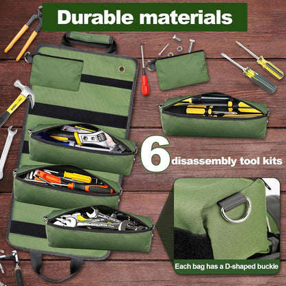 Portable Heavy-Duty Tool Roll Bag – Organise & Carry Tools with Ease