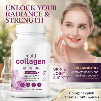 Collagen Peptide Capsules – 240 Capsules Skin & Joint Support