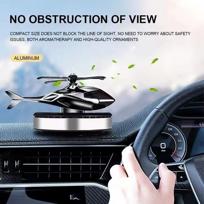 Solar Helicopter Car Air Freshener – Long-Lasting Aromatherapy Dashboard Ornament